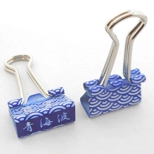 Velos Binder Clip Japanese Pattern 10pc - Image 3