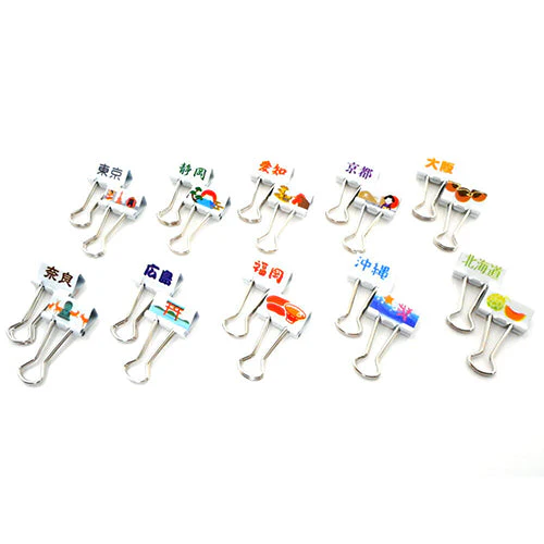 Velos Binder Clip Japanese Prefectura 10pc - Image 8