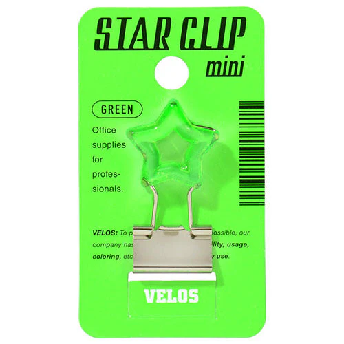 Velos Binder Clip Star Clip Mini Blue - Image 4