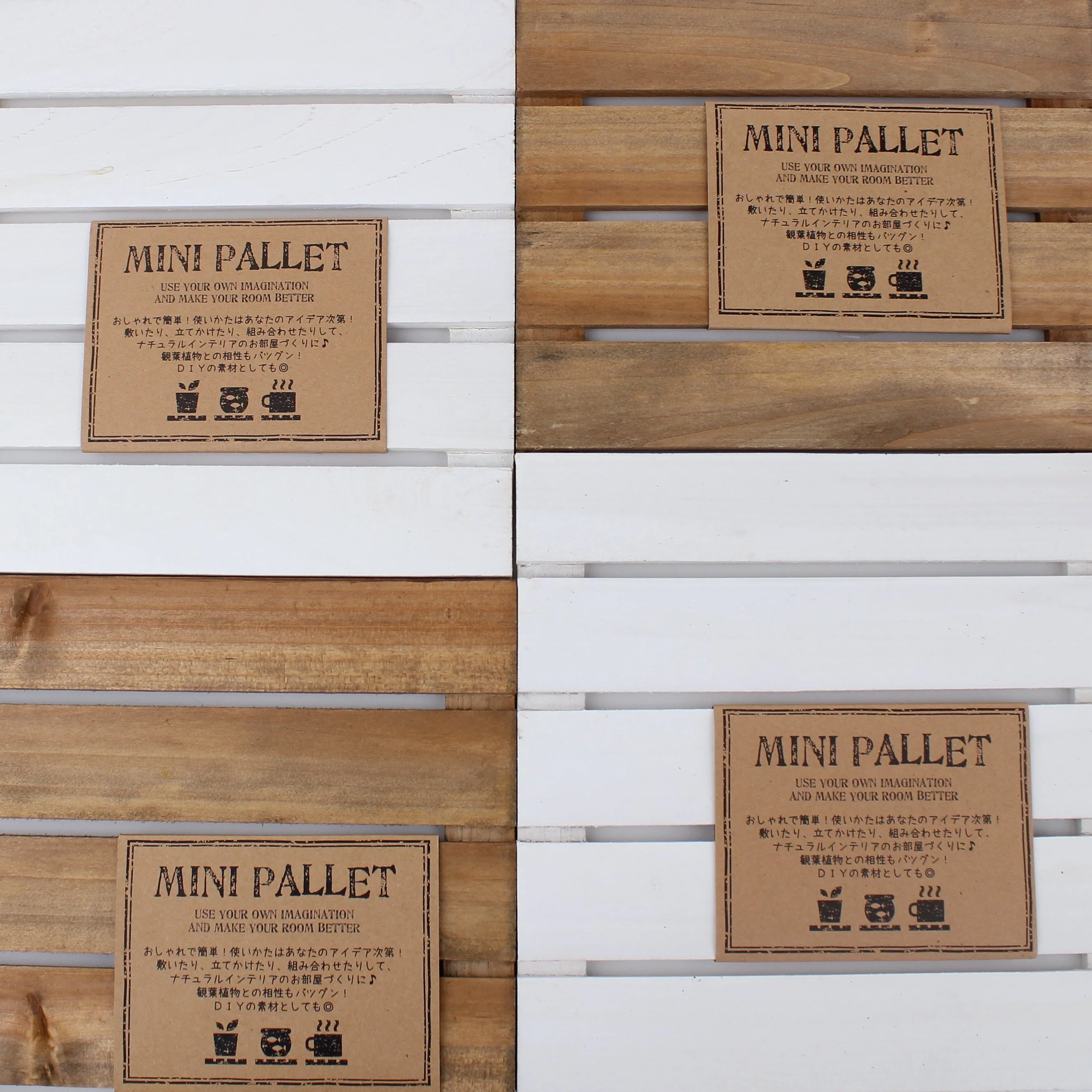 White Mini Wood Pallet - Image 3