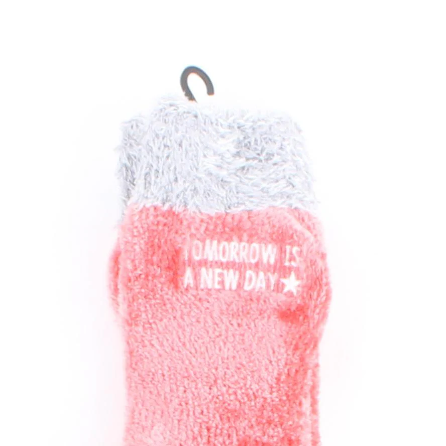 Chenille Feather Embroidered Logo 22x20cm Socks - Image 2