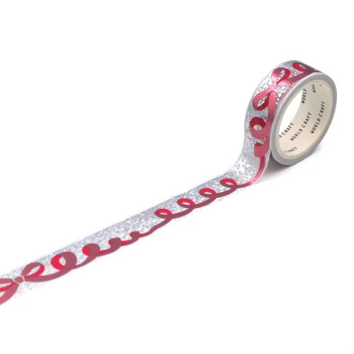 World Craft Glittery Bow Masking Tape KRMT15-064 - Image 2