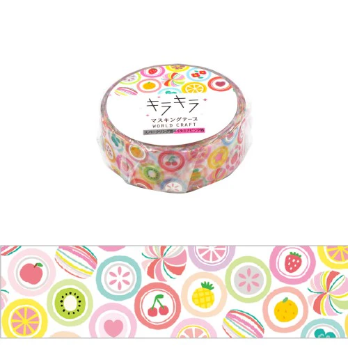 World Craft Glittery Candy Washi Masking Tape KRMT15-069
