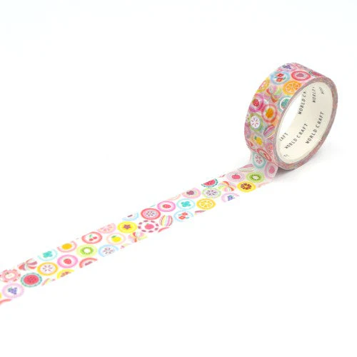 World Craft Glittery Candy Washi Masking Tape KRMT15-069 - Image 2