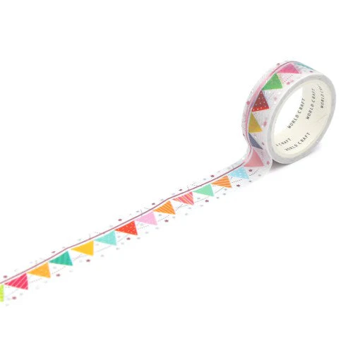 World Craft Glittery Flag Masking Tape KRMT15-061 - Image 2