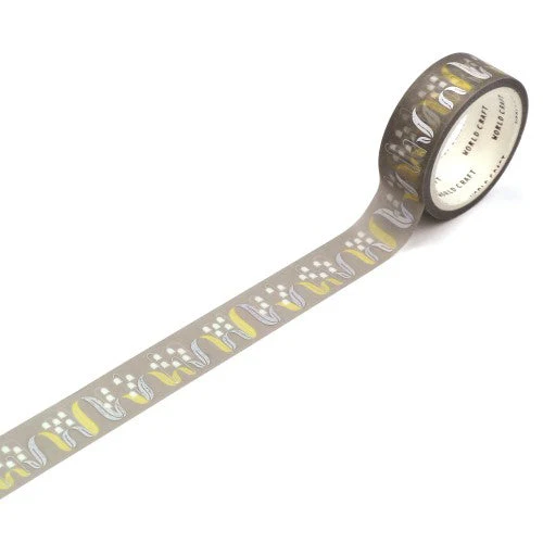 World Craft Glittery Lily of the Valley Washi Masking Tape KRMT15-060 - Image 2
