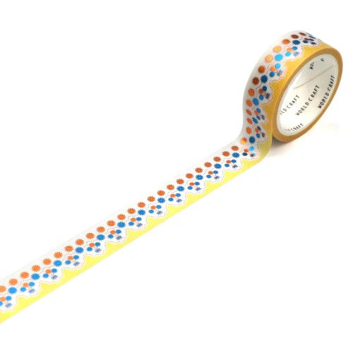 World Craft Glittery Margaret Washi Masking Tape KRMT15-058 - Image 2