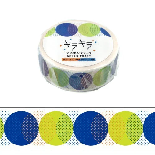World Craft Glittery Polka Dots Washi Masking Tape KRMT15-053