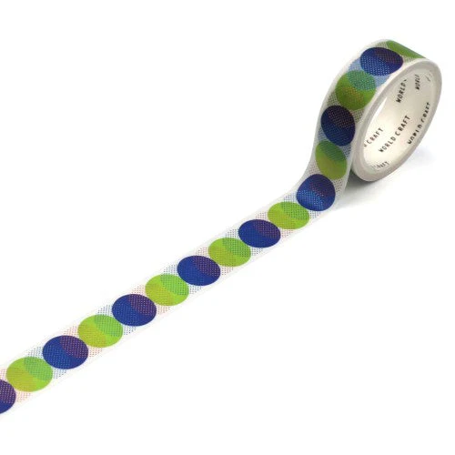 World Craft Glittery Polka Dots Washi Masking Tape KRMT15-053 - Image 2