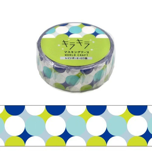 World Craft Glittery Polka Dots Washi Masking Tape KRMT15-054