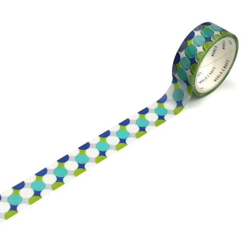 World Craft Glittery Polka Dots Washi Masking Tape KRMT15-054 - Image 2