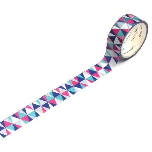 World Craft Glittery Triangles Washi Masking Tape KRMT15-055 - Image 2