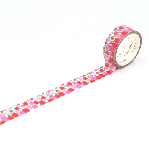 World Craft Glittery Tulip Washi Masking Tape KRMT15-066 - Image 2