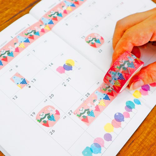 World Craft Washi Masking Tape A little friends - Image 2