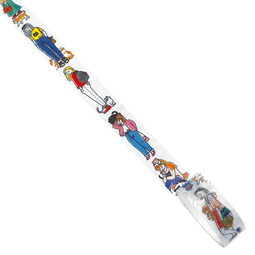 World Craft Washi Masking Tape Glittering Fresh Mass 15mm Ã— 5m Life with a Cat - Image 2
