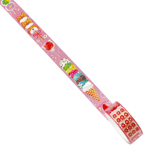 World Craft Washi Masking Tape Glittering Fresh Trout 15mm × 5m Sweets - Image 2