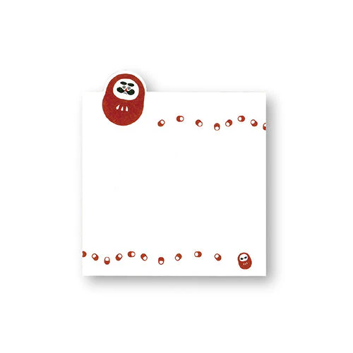 Yamazakura Bookmark Memo Pad Japan: Mt. Fuji, Buddha, Daruma Doll (3 design x 5 sheets) - Image 4
