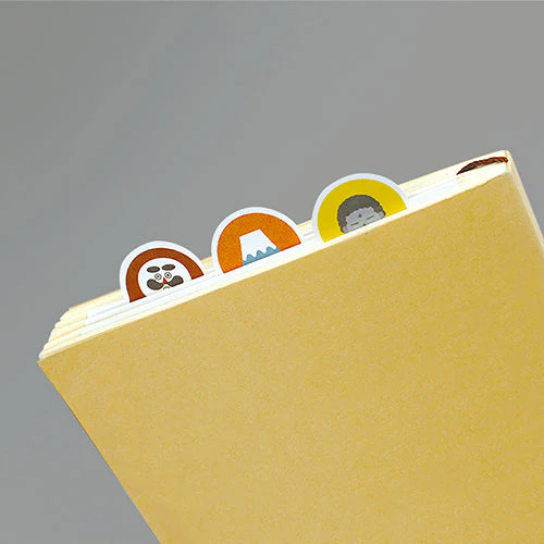 Yamazakura Bookmark Memo Pad Japan: Mt. Fuji, Buddha, Daruma Doll (3 design x 5 sheets) - Image 5